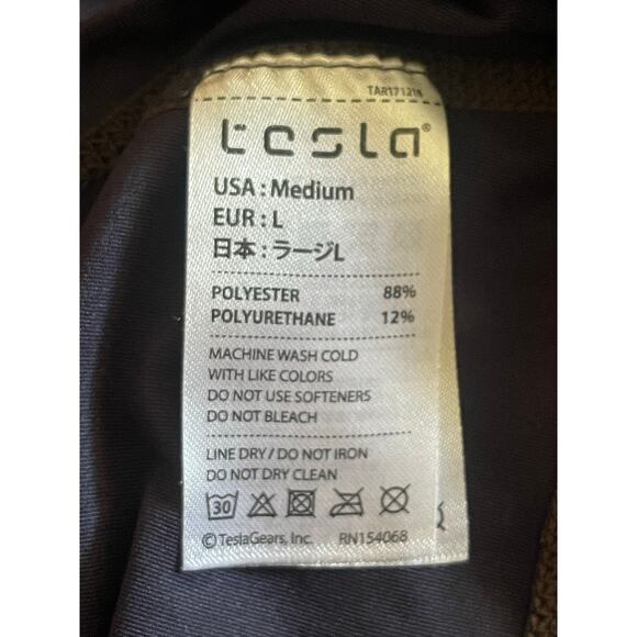 Tesla Medium   Light Black  Long Sleeve Scoop Neck‎ Active Wear - Picture 5 of 10